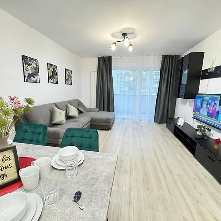 Apartmán Luxury Glam Apartments Near Coresi Mall - Parking Option *